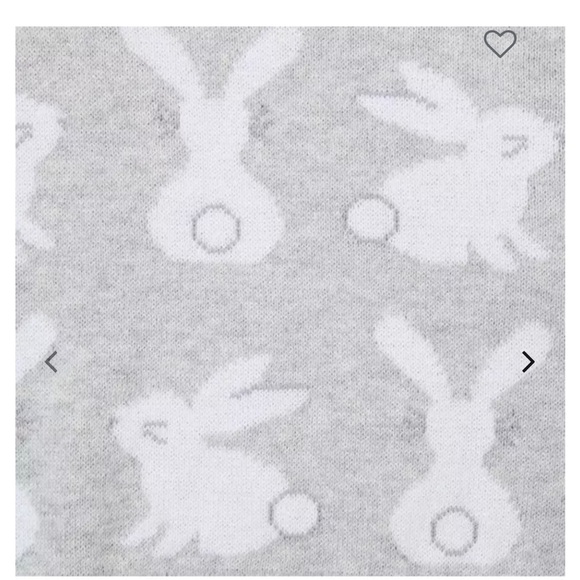 Janie and Jack Gray Bunny Matching Set - Picture 4 of 5